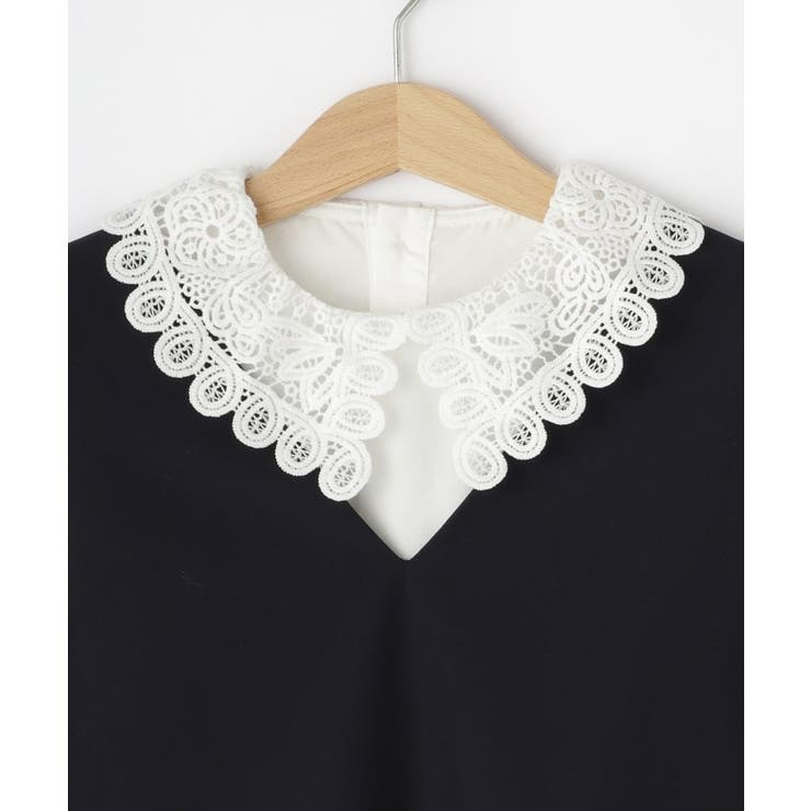 【2点セット/セレモニー】レースカラーブラウスセットアップワンピース | Dessin | 詳細画像3 