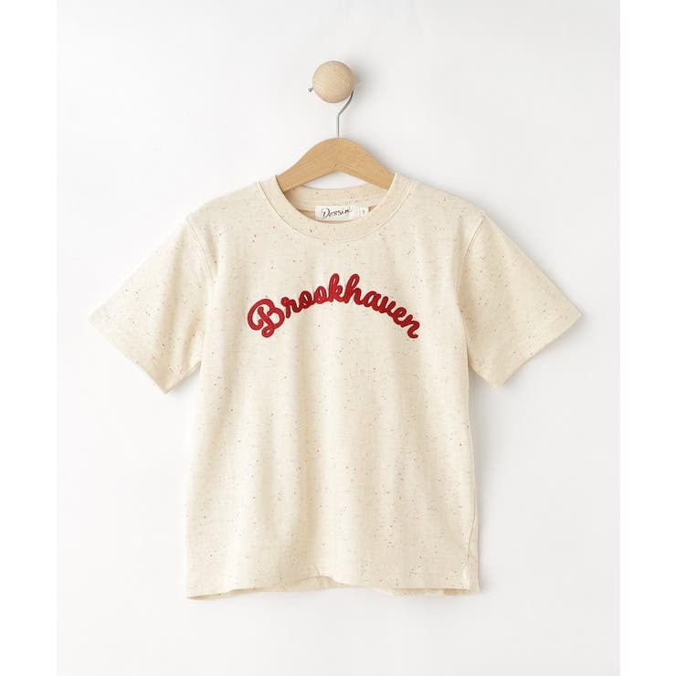 【リンクコーデ可/洗える】カラーネップロゴTシャツ | Dessin | 詳細画像1 