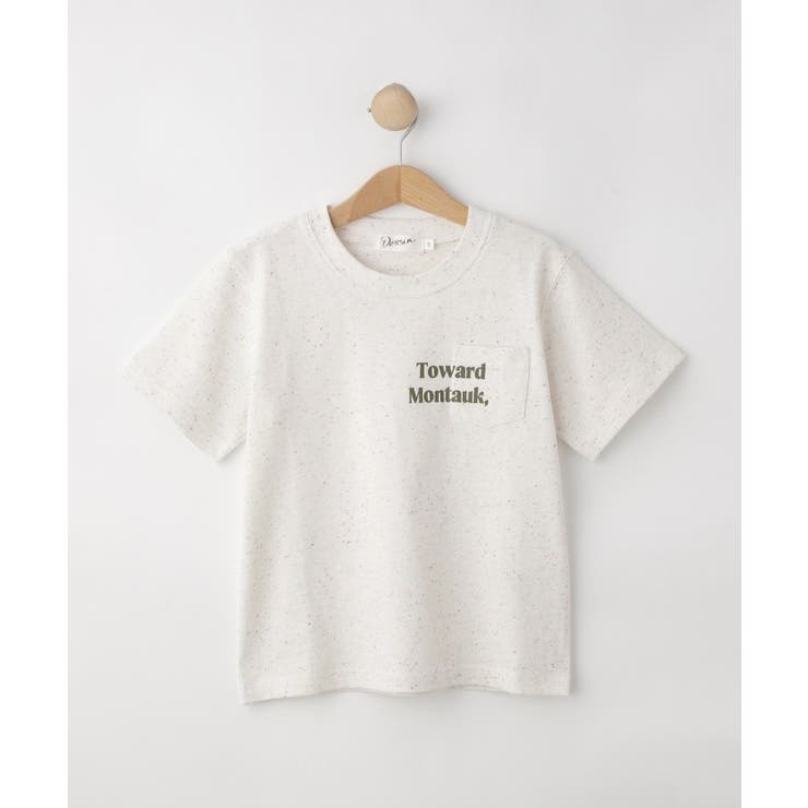 ホワイト(002) | 【リンクコーデ可】カラーネップ ポケットTシャツ | Dessin