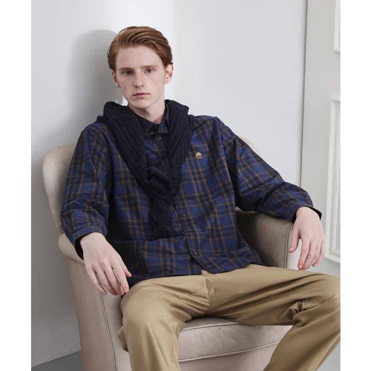 【LIMITED】ダークチェック長袖シャツ | TAKEO KIKUCHI | 詳細画像52 