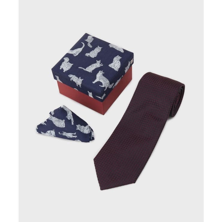 【BOXセット】ベーシックネクタイ＆リバティハンカチ 特製ギフトセット | TAKEO KIKUCHI | 詳細画像1 