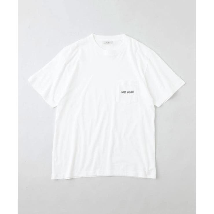 ホワイト(001) | 【LIMITED】EST．1984ワンポイントロゴTシャツ | TAKEO KIKUCHI