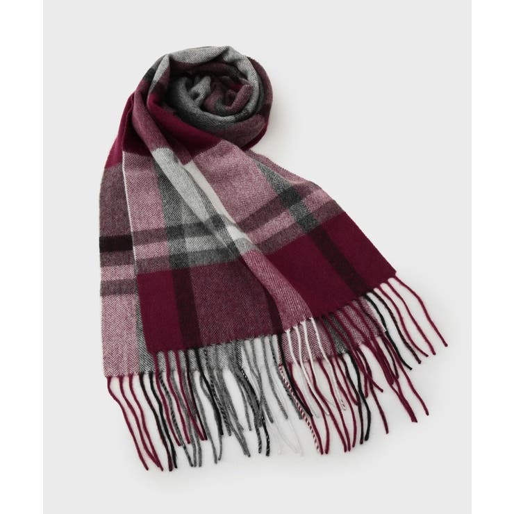 チェックカシミヤマフラー | TAKEO KIKUCHI | 詳細画像2 