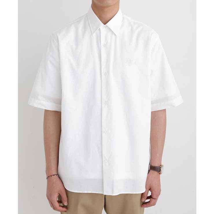 【LIMITED】ワンポイントロゴ刺繍 綿麻半袖シャツ | TAKEO KIKUCHI | 詳細画像2 