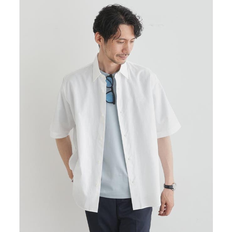 【LIMITED】ワンポイントロゴ刺繍 綿麻半袖シャツ | TAKEO KIKUCHI | 詳細画像14 