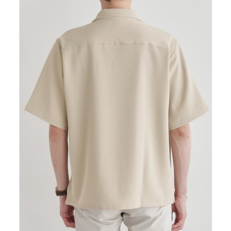 【LIMITED】ハンドライティングロゴ 1ポイントジャージ半袖シャツ | TAKEO KIKUCHI | 詳細画像4 