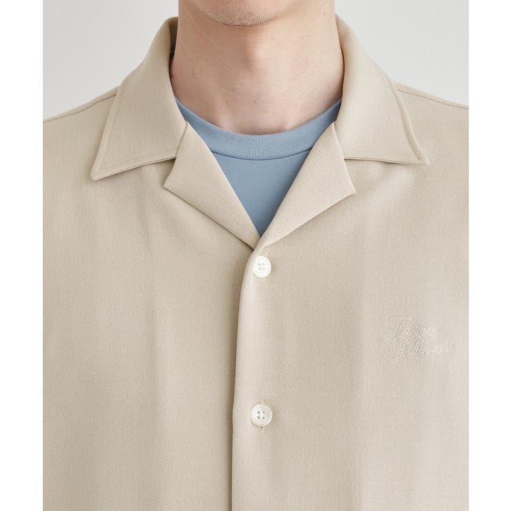 【LIMITED】ハンドライティングロゴ 1ポイントジャージ半袖シャツ | TAKEO KIKUCHI | 詳細画像5 