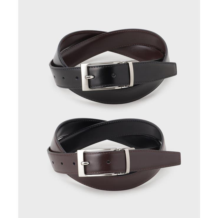 表ブラック裏ブラウンスムース(519) | 【GIFT】リバーシブル ビジネス ベルト | TAKEO KIKUCHI