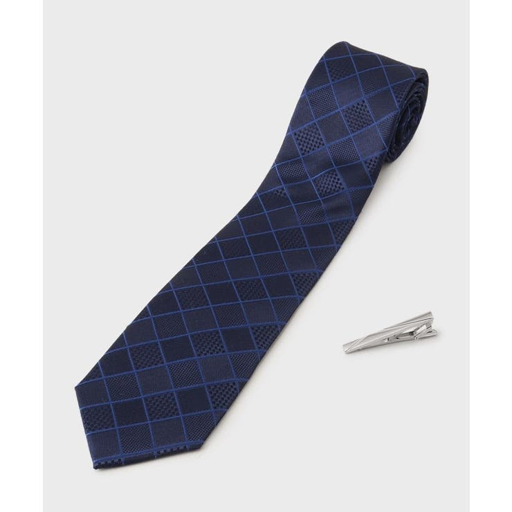 ネイビー(693) | 「成人・入学・入社お祝い」ネクタイ&タイバー ギフトセット | TAKEO KIKUCHI