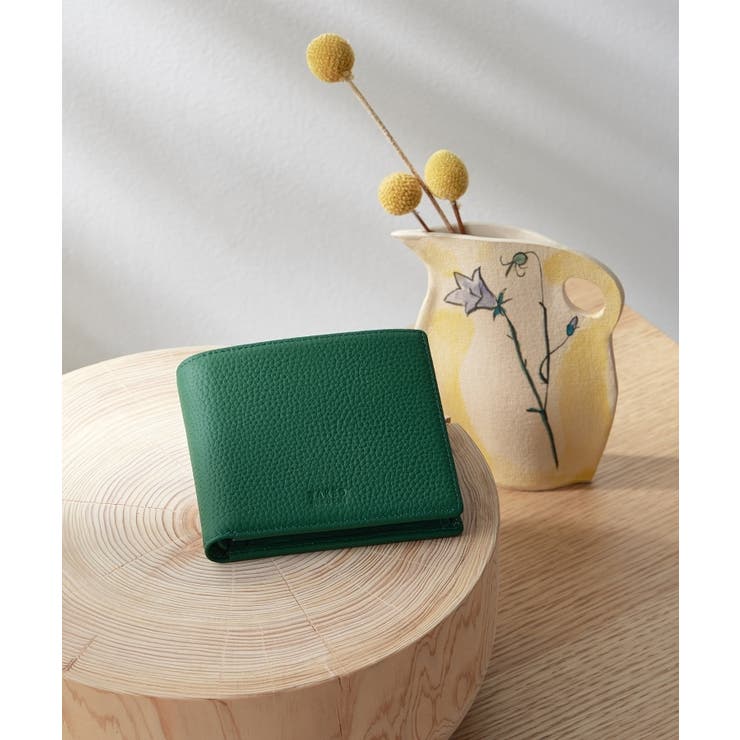 グリーン(023) | ソフトシュリンクレザー 二つ折り財布 | TAKEO KIKUCHI