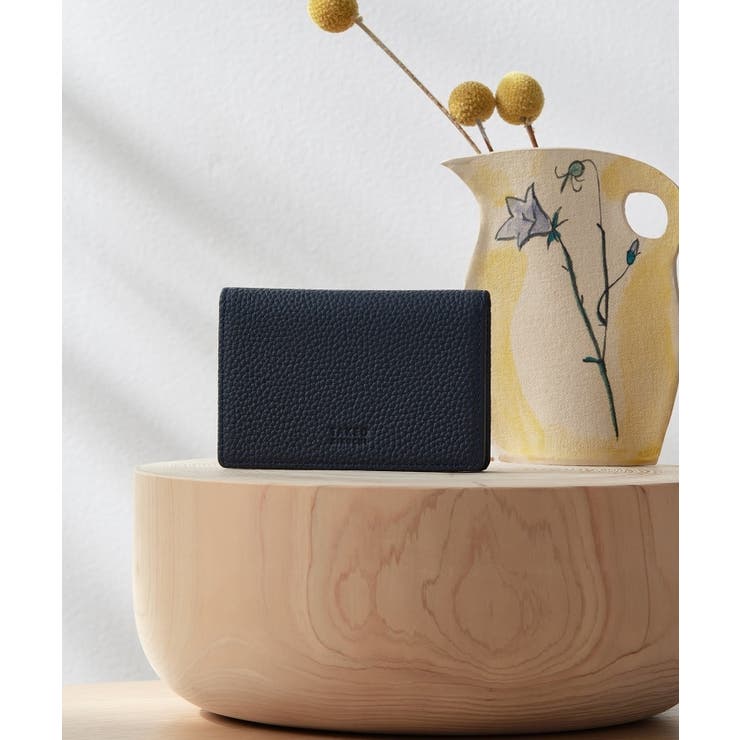 ネイビー(093) | ソフトシュリンクレザー 名刺入れ | TAKEO KIKUCHI