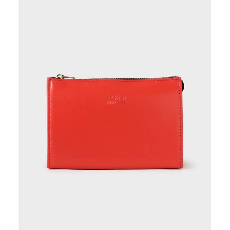 レッド(062) | レザーガジェットポーチ | TAKEO KIKUCHI