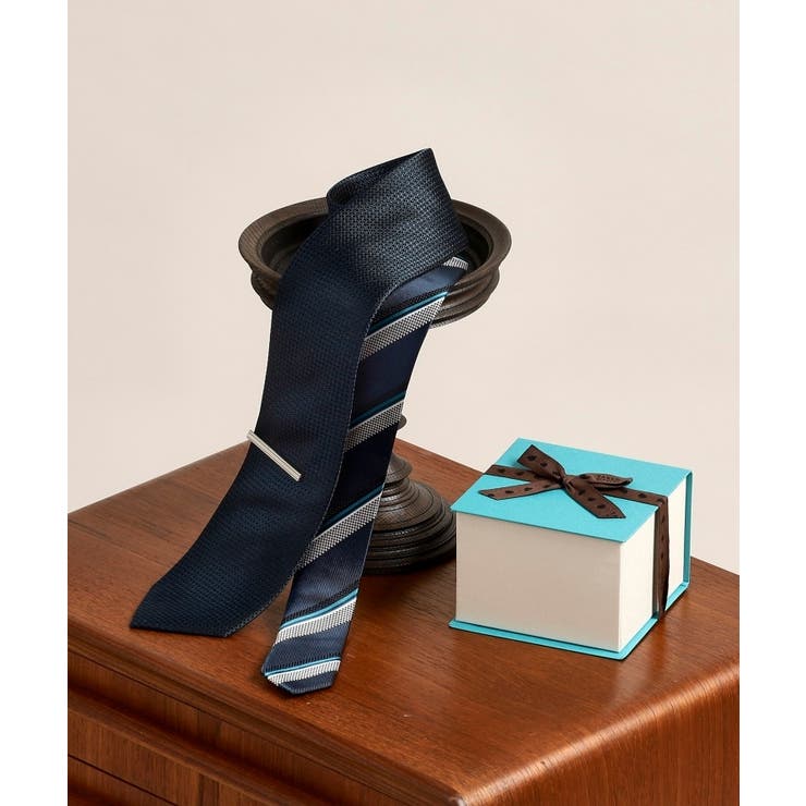 グリーン(022) | 【BOXセット】無地ネクタイ&タイバー | TAKEO KIKUCHI