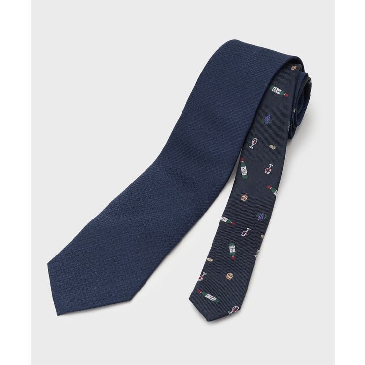 【お酒柄】ブルーネクタイ＆タイバー BOXセット | TAKEO KIKUCHI | 詳細画像11 