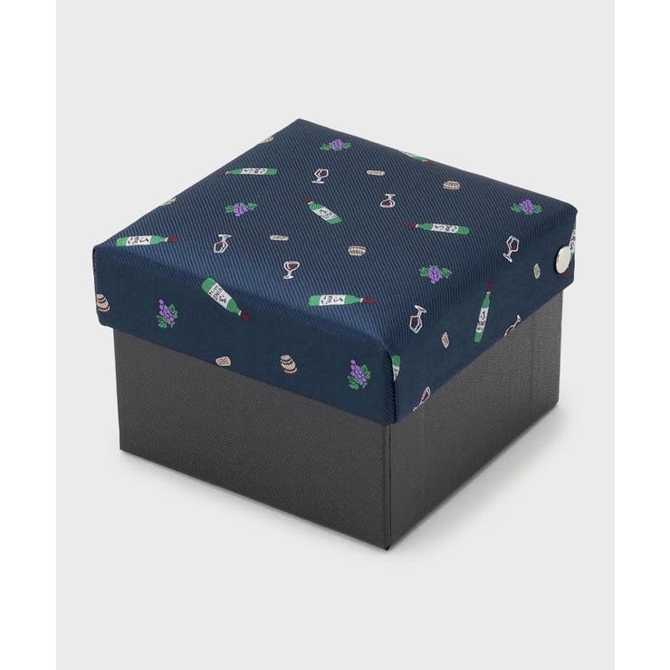 【お酒柄】ブルーネクタイ＆タイバー BOXセット | TAKEO KIKUCHI | 詳細画像16 