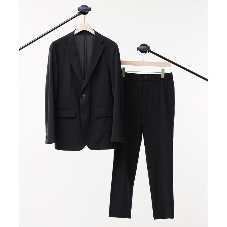 ブラック(019) | 【LIMITED】吸水速乾セットアップ／背抜きジャケット＆イージーパンツ | TAKEO KIKUCHI