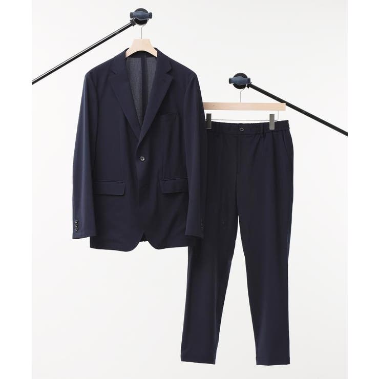 ネイビー(094) | 【LIMITED】吸水速乾セットアップ／背抜きジャケット＆イージーパンツ | TAKEO KIKUCHI