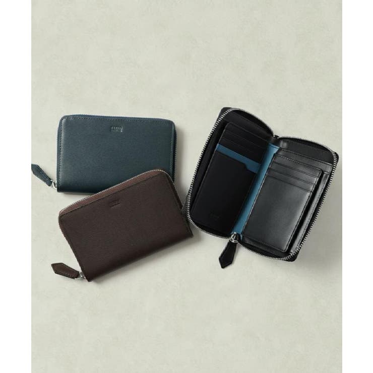 【リップルグレイン】3方ラウンドコンパクトスリム財布 | TAKEO KIKUCHI | 詳細画像1 