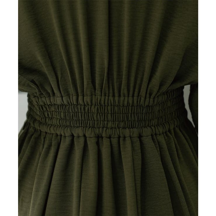 シャーリングフィット&フレアワンピース【洗濯機洗い可】 | OPAQUE.CLIP | 詳細画像33