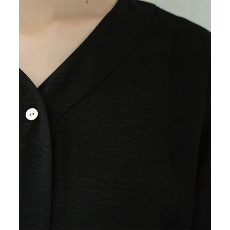 シャーリングフィット&フレアワンピース【洗濯機洗い可】 | OPAQUE.CLIP | 詳細画像35