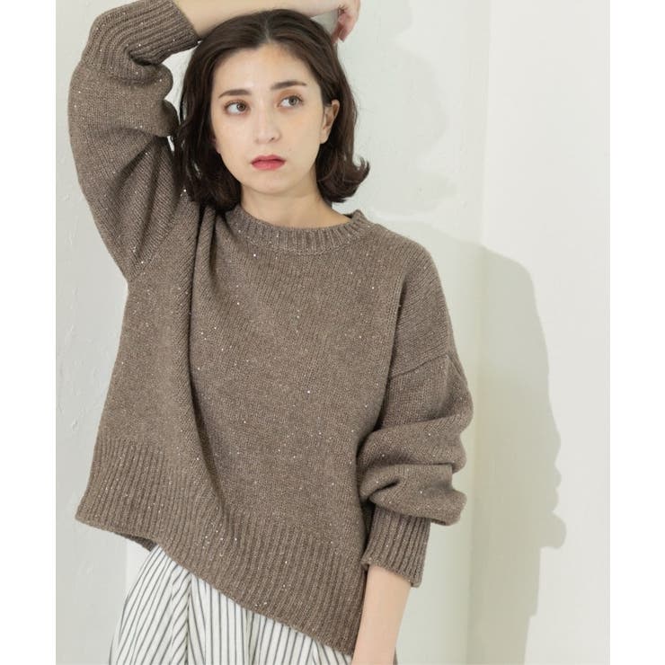 スパンコールラメニット【洗える】 | OPAQUE.CLIP | 詳細画像7 