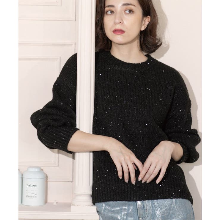 スパンコールラメニット【洗える】 | OPAQUE.CLIP | 詳細画像11 