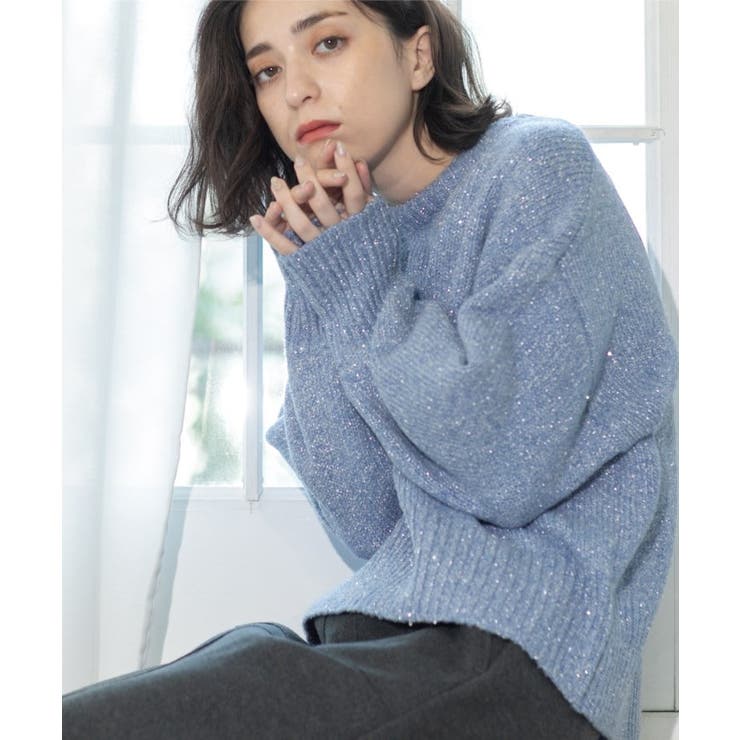 スパンコールラメニット【洗える】 | OPAQUE.CLIP | 詳細画像16 