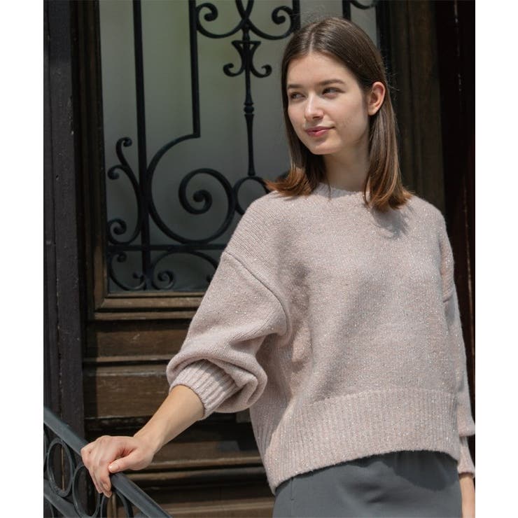 スパンコールラメニット【洗える】 | OPAQUE.CLIP | 詳細画像18 