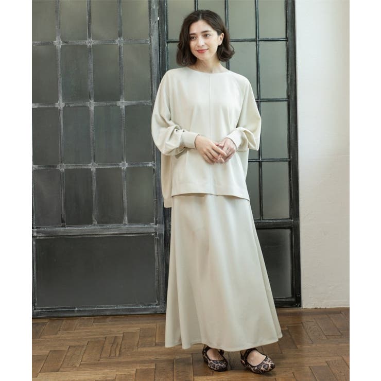 リラクシートップス×フレアスカート/セットアップ対応【洗濯機洗い可】 | OPAQUE.CLIP | 詳細画像23 