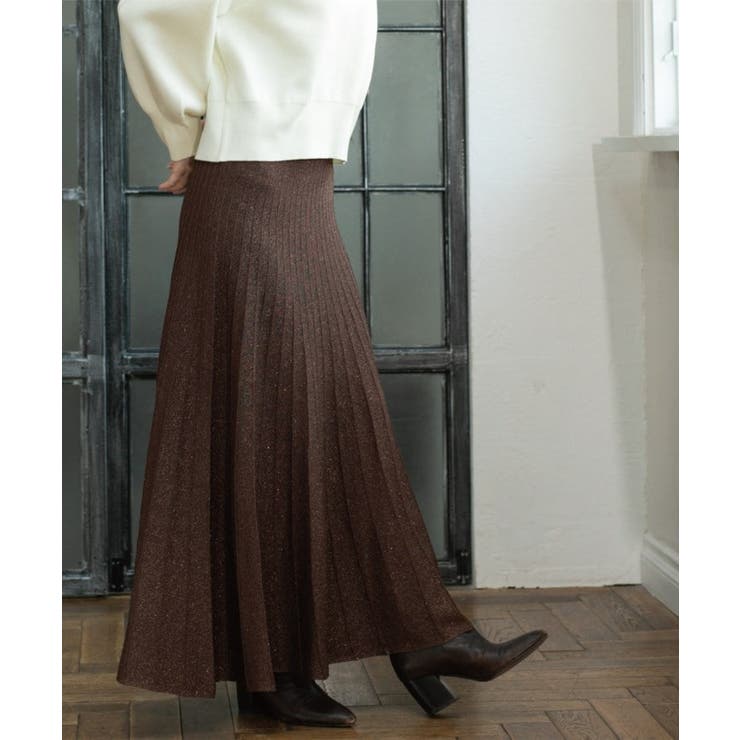 ラメニットプリーツスカート【洗える】 | OPAQUE.CLIP | 詳細画像7 