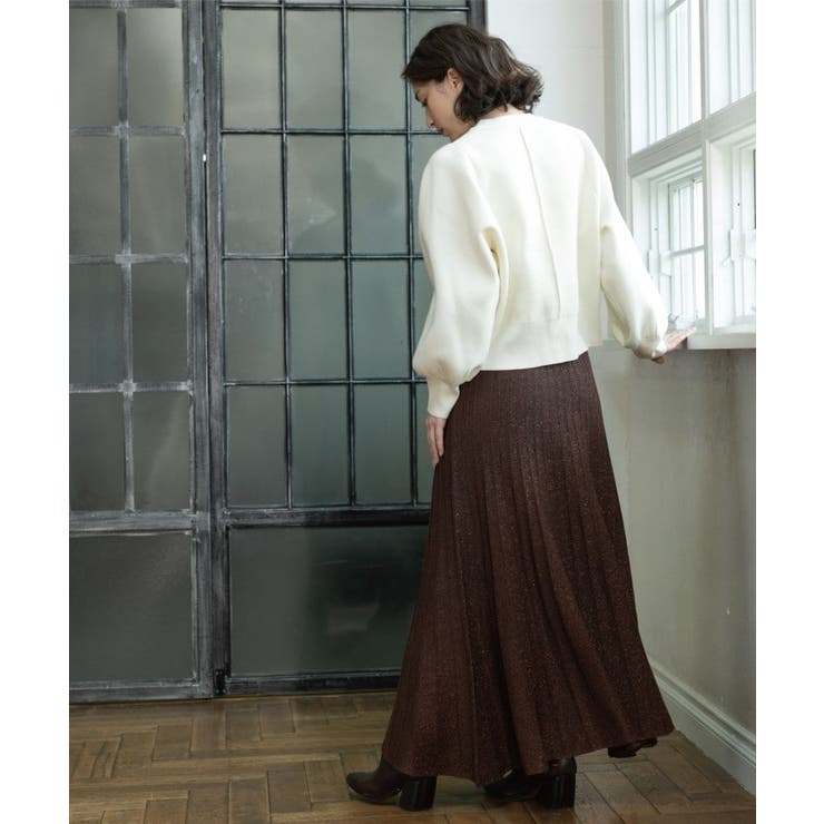 ラメニットプリーツスカート【洗える】 | OPAQUE.CLIP | 詳細画像8 