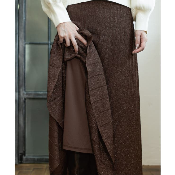 ラメニットプリーツスカート【洗える】 | OPAQUE.CLIP | 詳細画像28 