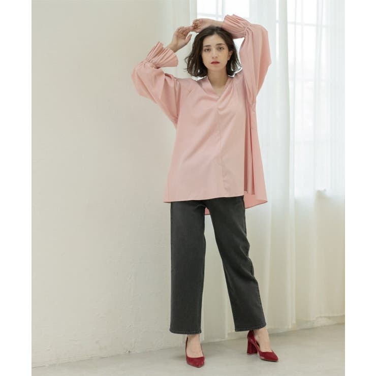 プリーツキャンディスリーブブラウス【洗濯機洗い可】 | OPAQUE.CLIP | 詳細画像12 