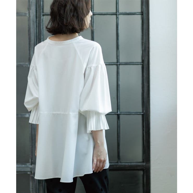 プリーツキャンディスリーブブラウス【洗濯機洗い可】 | OPAQUE.CLIP | 詳細画像18 