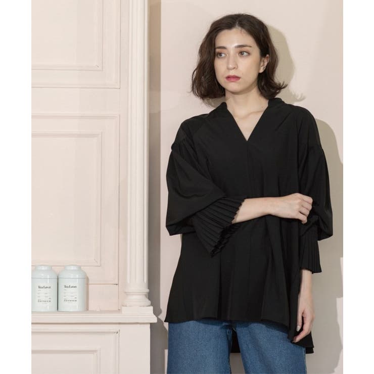 プリーツキャンディスリーブブラウス【洗濯機洗い可】 | OPAQUE.CLIP | 詳細画像23 