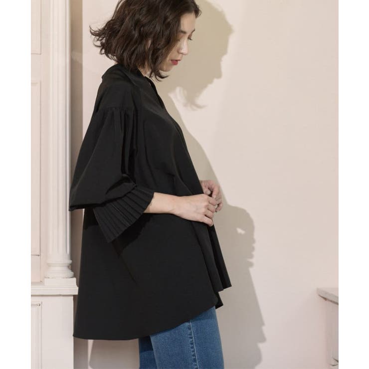 プリーツキャンディスリーブブラウス【洗濯機洗い可】 | OPAQUE.CLIP | 詳細画像24 