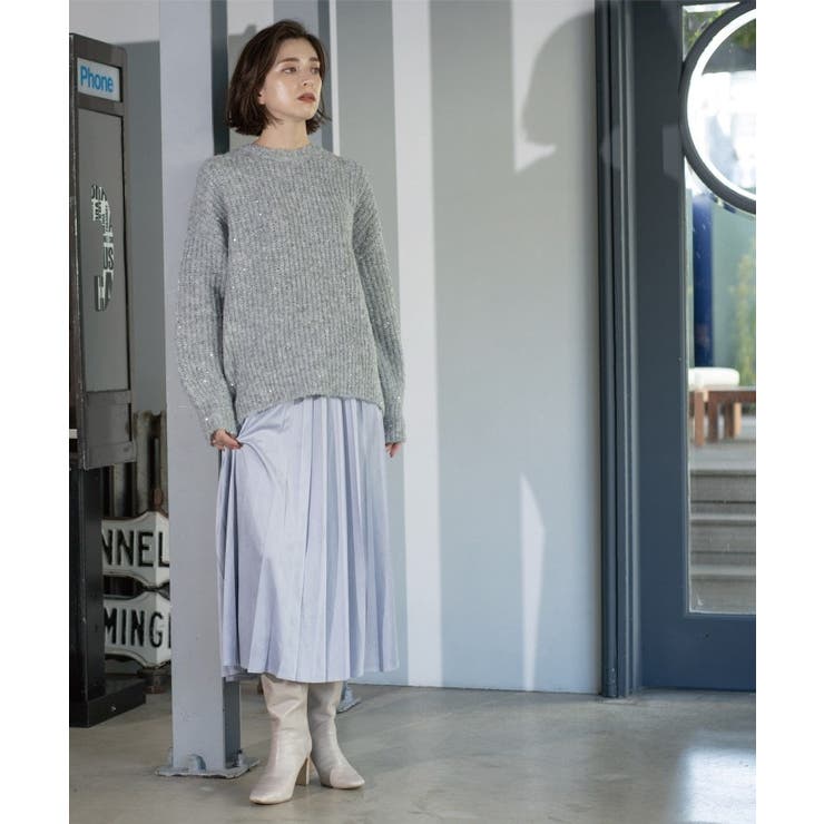 オーバーサイズ スパンコールニット | OPAQUE.CLIP | 詳細画像11 