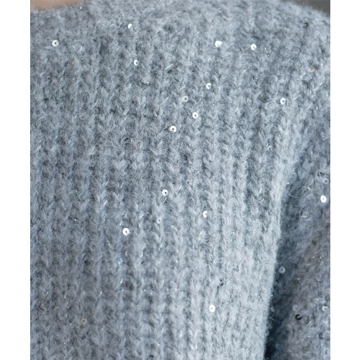 オーバーサイズ スパンコールニット | OPAQUE.CLIP | 詳細画像32 