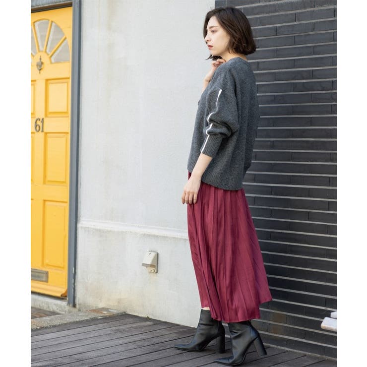 配色ラインクルーネックニット | OPAQUE.CLIP | 詳細画像8 