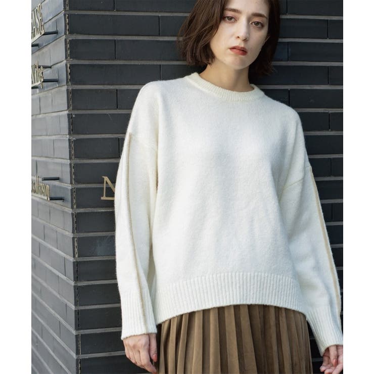 配色ラインクルーネックニット | OPAQUE.CLIP | 詳細画像19 