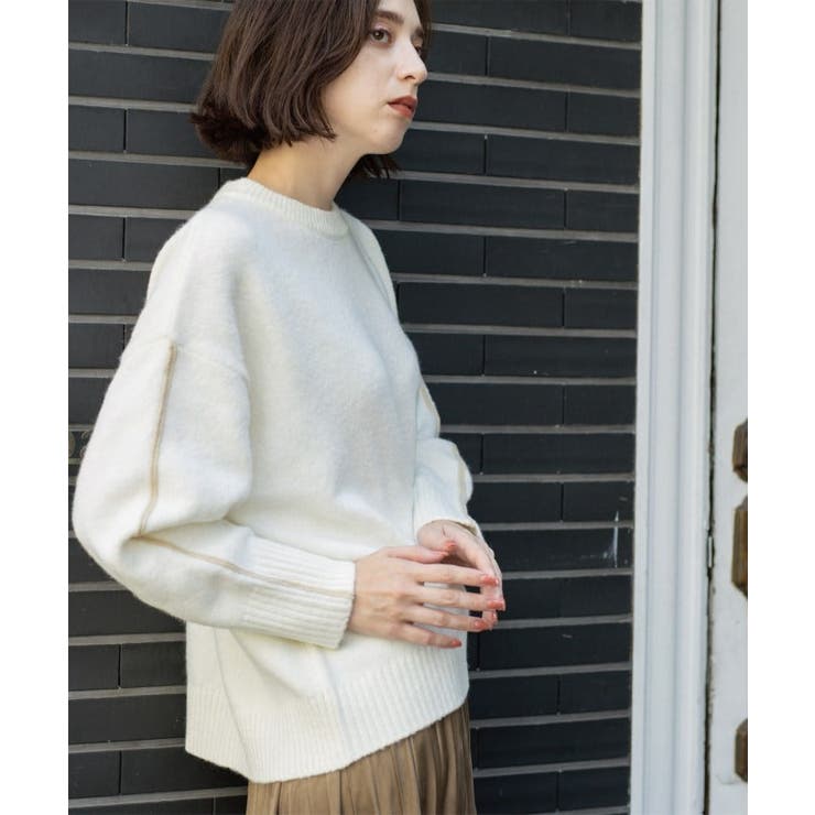 配色ラインクルーネックニット | OPAQUE.CLIP | 詳細画像20 