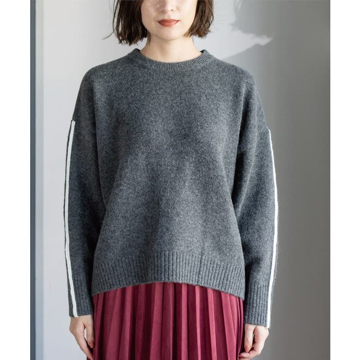 配色ラインクルーネックニット | OPAQUE.CLIP | 詳細画像22 