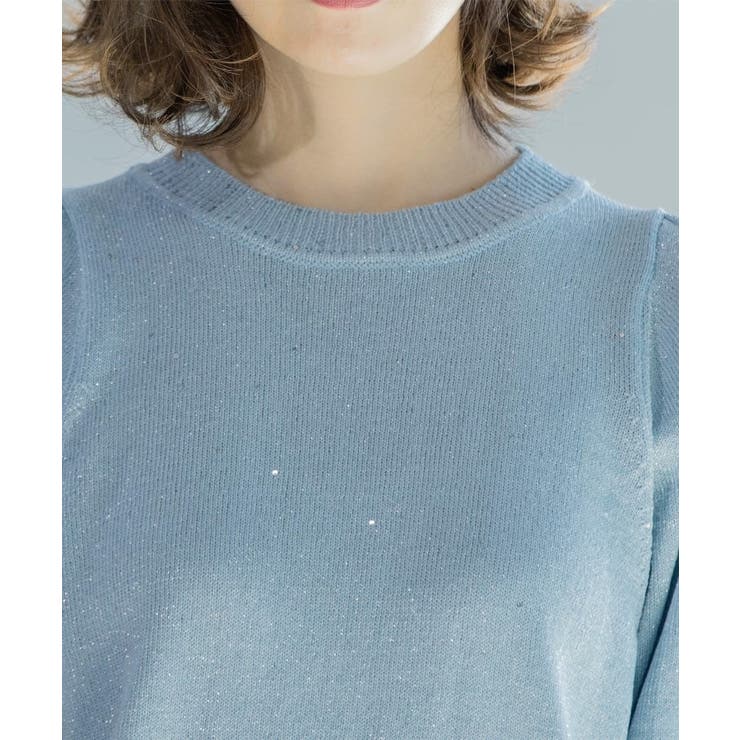 スパンコールパフスリーブニット | OPAQUE.CLIP | 詳細画像35 