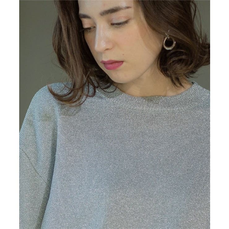 ラメハーフスリーブトップス | OPAQUE.CLIP | 詳細画像18 