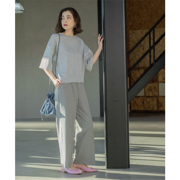 ラメハーフスリーブトップス | OPAQUE.CLIP | 詳細画像22 