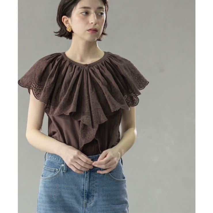 刺繍レースカラーブラウス | OPAQUE.CLIP | 詳細画像13 