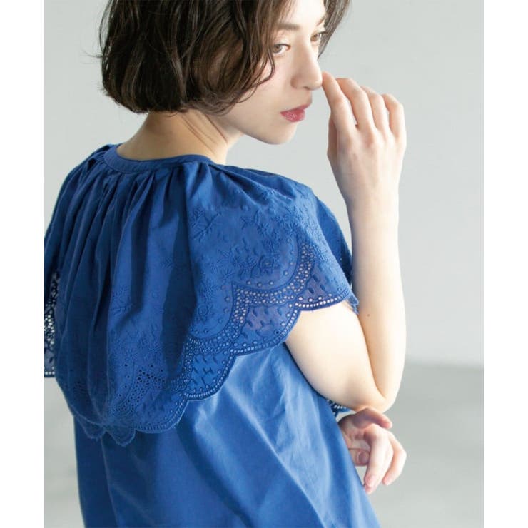 刺繍レースカラーブラウス | OPAQUE.CLIP | 詳細画像16 