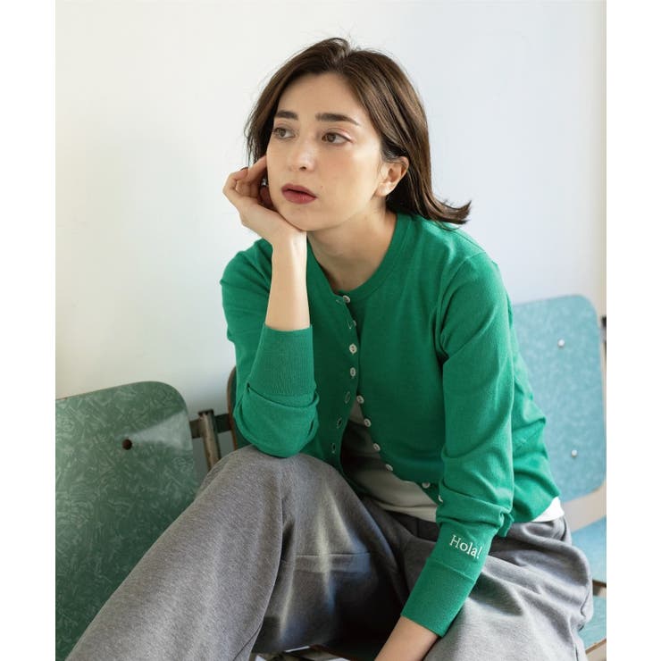 多ボタン 袖口刺繍クルーネックカーディガン | OPAQUE.CLIP | 詳細画像17 