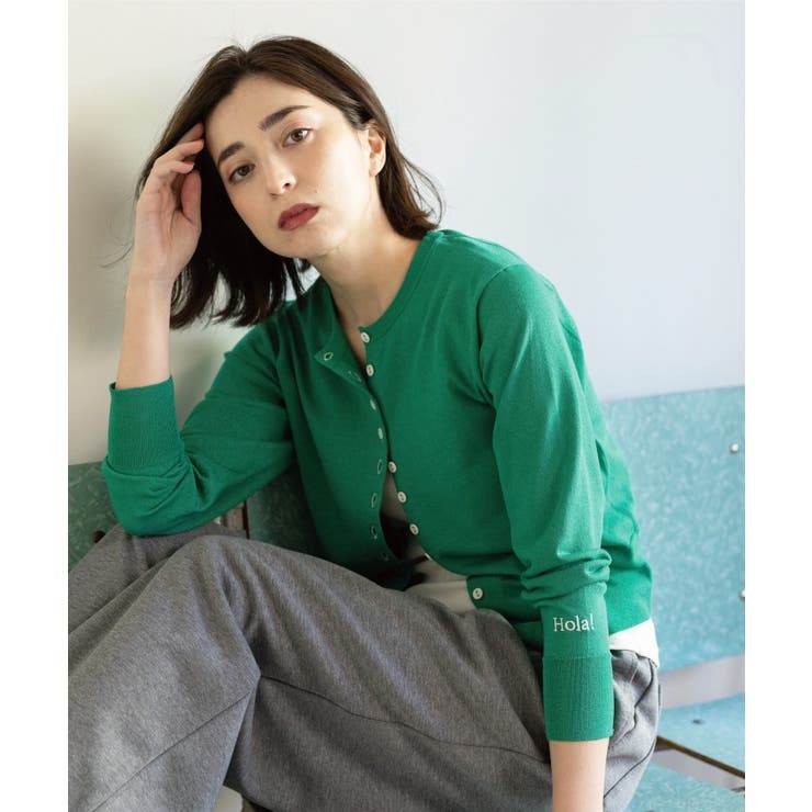 多ボタン 袖口刺繍クルーネックカーディガン | OPAQUE.CLIP | 詳細画像18 