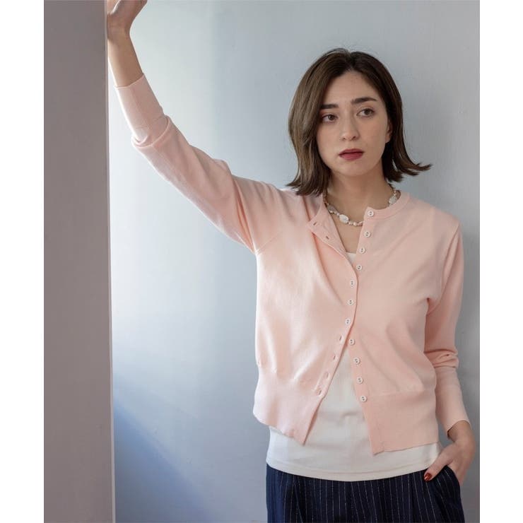 多ボタン 袖口刺繍クルーネックカーディガン | OPAQUE.CLIP | 詳細画像28 